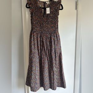 NWT- J Crew Floral Dress- size petite medium